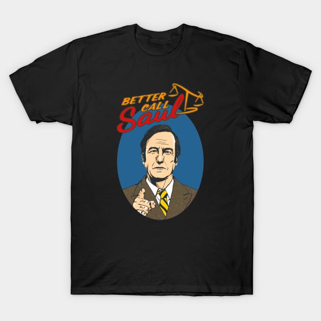 Better Call Saul  Retro T-Shirt by tabkudn